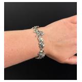 Kabana Sterling Silver Cat Link Bracelet