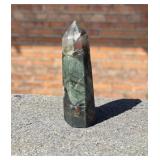 African Bloodstone Crystal Obelisk Tower