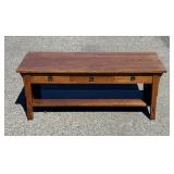Stickley Mission Oak 3 Drawer Spindle Coffee Table