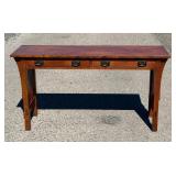 Stickley Mission Oak Hall Console Table