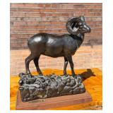 Bob Scriver Montana Big Horn Ram Sheep Bronze