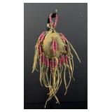 Native American Indian Beaded Umbilical Fetish