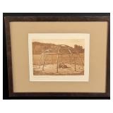 Edward Curtis Frame of Peyote Lodge Photogravure