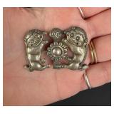 Qing Dynasty Chinese .800 Silver Belt Buckle