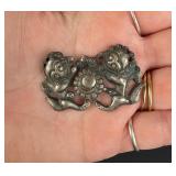 Qing Dynasty Chinese .800 Silver Belt Buckle
