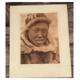 Edward Curtis Hooper Bay Youth Photogravure