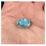Ancient Faience Pottery Egyptian Scarab