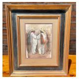 Carl Oscar Borg Tres Hombres Painting