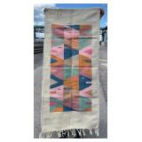 Zapotec Mexico Geometric Fish Runner Rug