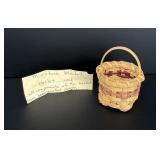 P. Hutsell Miniature Cherokee Indian Basket