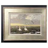 Ken Carlson Coastal Snows and Blues Oil Painting