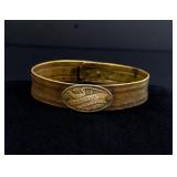 Cheyenne Wyoming Territory Brass Dog Collar