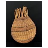 Native American Indian Handled Flat Basket
