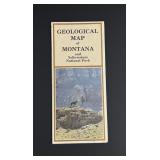 Geological Map of Montana and Yellowstone Park