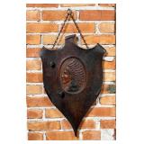 Native American Chief Tomahawk Plaque Display