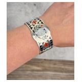 Dennis & Nancy Edaakie Zuni Inlaid Bracelet