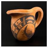 Hopi Pueblo Polychrome Pottery Pitcher Creamer