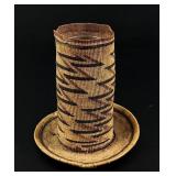 Hupa Native American Indian Basket Bottle