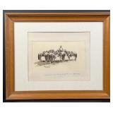 Ross Santee Roundup Drawing