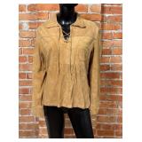 Vintage Dinzler Deerskin Leather Western Shirt