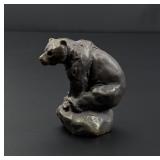Philip R Goodwin Seated Bear Bronze