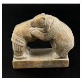 Alaskan Inuit Eskimo Soapstone Carving