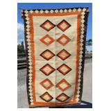 Navajo Indian Ganado Double Saddle Blanket