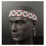 Native American Beaded Hat Band