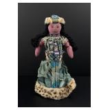 Apache Native American Indian Beaded Doll