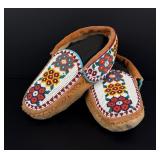 Metis Cree Native American Indian Beaded Moccasins