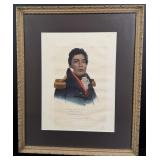 Push-Ma-Ta-Ha Chattan Warrior Lithograph