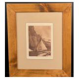 Edward Curtis Hide Stretching Photogravure