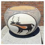 Joyce Leno Acoma Pueblo Heartline Deer Pot