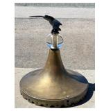 Victorian Glass and Brass Eagle Buggy Lamp Top