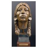 Richard Greeves Salish Woman Bronze