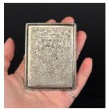 Sterling Silver Ornate Engraved Cigarette Case
