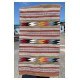 Rita Woody Navajo Indian Saddle Blanket Rug