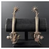 California Transitional Silver Inlaid Cowboy Spurs
