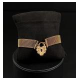 Victorian Gold Filled Mesh Heart Bracelet