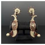 NRS Silver Mounted Cowboy Spurs