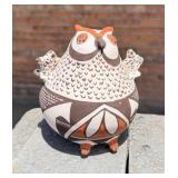 Joyce Leno Acoma Pueblo Pottery Owl