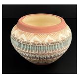 Patricia Sam Navajo Pueblo Sgraffito Pottery Pot