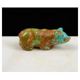 Zuni Carved Turquoise Bear Fetish
