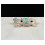 Bobby Lonasee Zuni Antler Carved Turtle Fetish