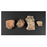 Pre Columbian Pottery Faces