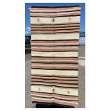 Navajo Indian Saddle Blanket Banded Rug