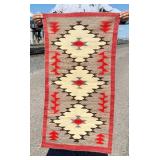 Transitional Navajo Indian Crystal Blanket Rug