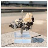 Sphalerite on Calcite Mineral Specimen