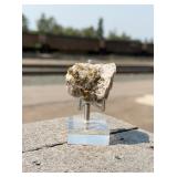 Chalcopyrite on Calcite Mineral Specimen