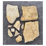 Collection of Druzy Calcite Mineral Specimens